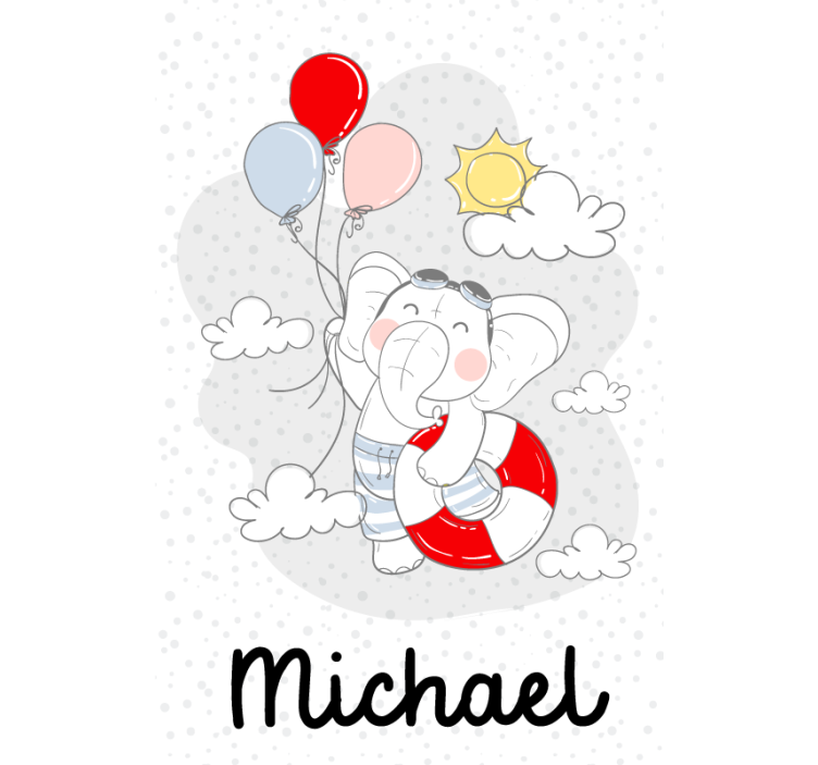 Persiana enrollable personalizable elefante modificable - TenVinilo