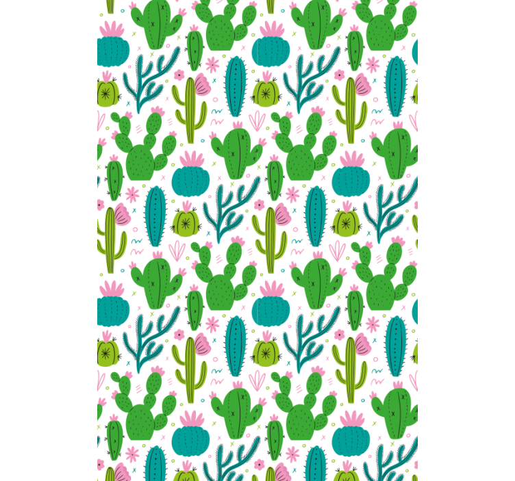 Persiana enrollable cactus patrón de ilustración de cactus - TenVinilo