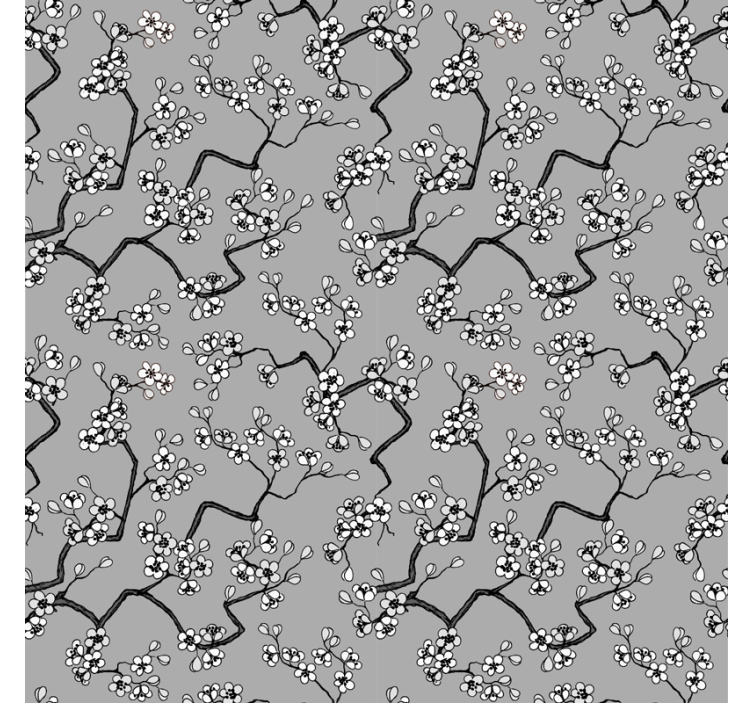 Estor enrollable pasillo árboles ramas negras - TenVinilo