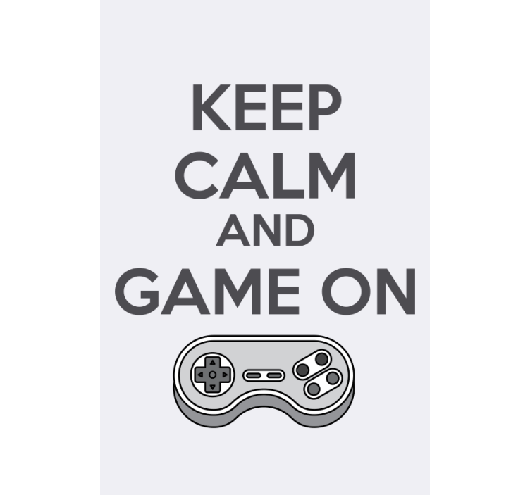 Estor enrollable gamer "Keep calm and game on" - TenVinilo