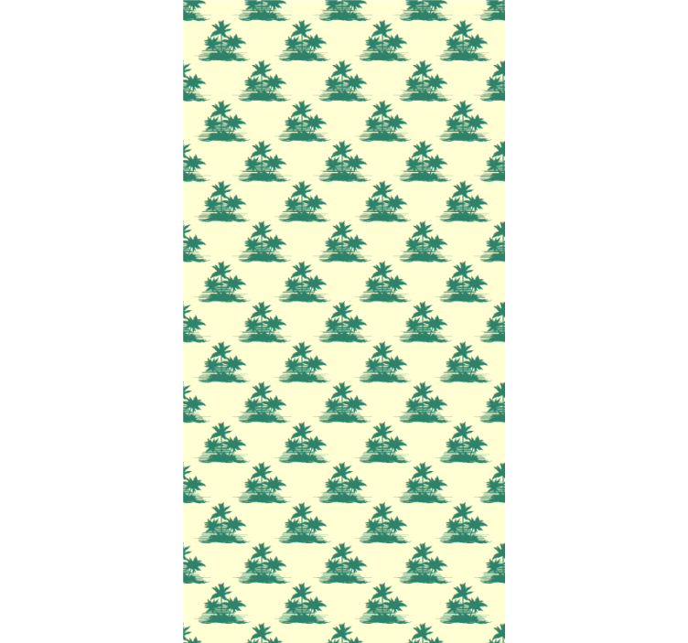 Estor habitación matrimonio Lindo patrón floral de palmeras - TenVinilo