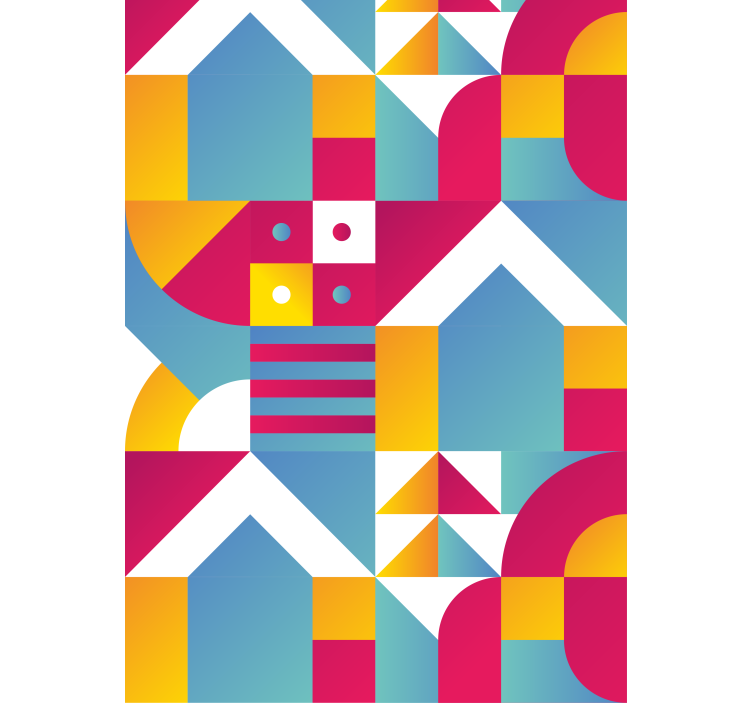 Persiana enrollable moderno patrones urbanos geométricos - TenVinilo