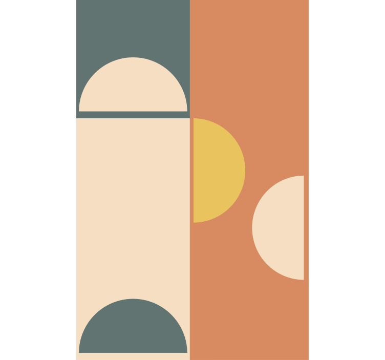 Persiana enrollable moderno patrón de círculo geométrico - TenVinilo