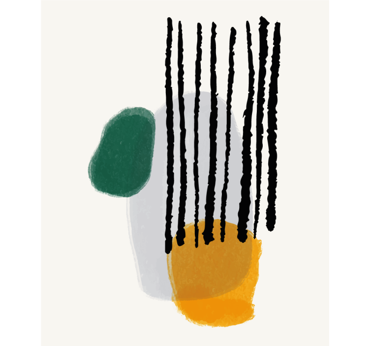 Persiana enrollable moderno formas abstractas con lineas - TenVinilo