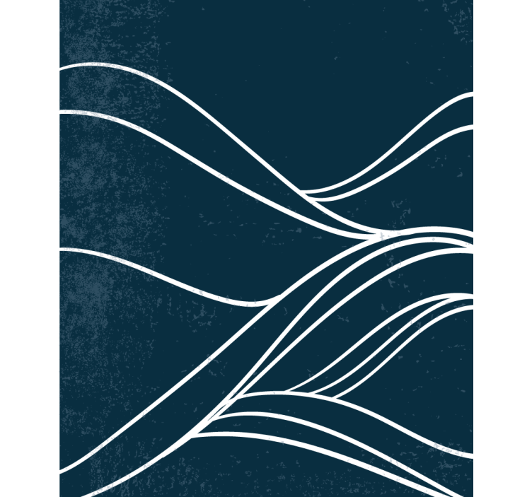 Persiana enrollable negra patrones de líneas de fluido - TenVinilo