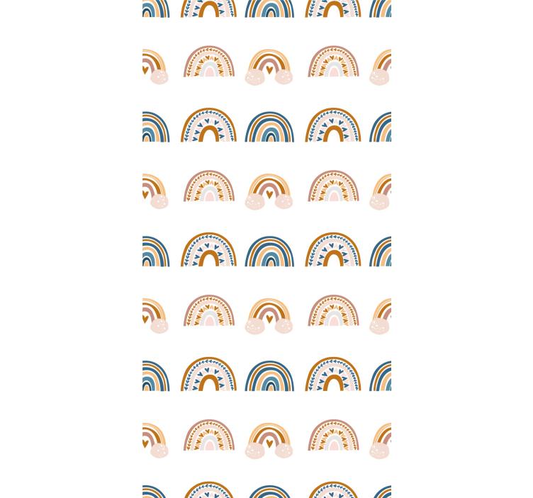 Persiana enrollable infantil motivos nórdicos de arcoíris - TenVinilo