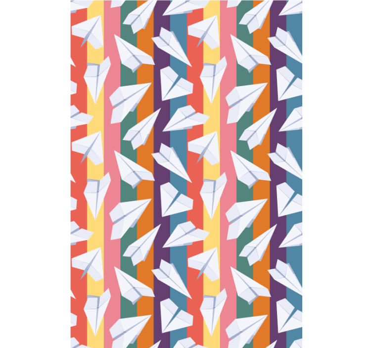 Persiana enrollable divertido vuelo de aviones de papel - TenVinilo