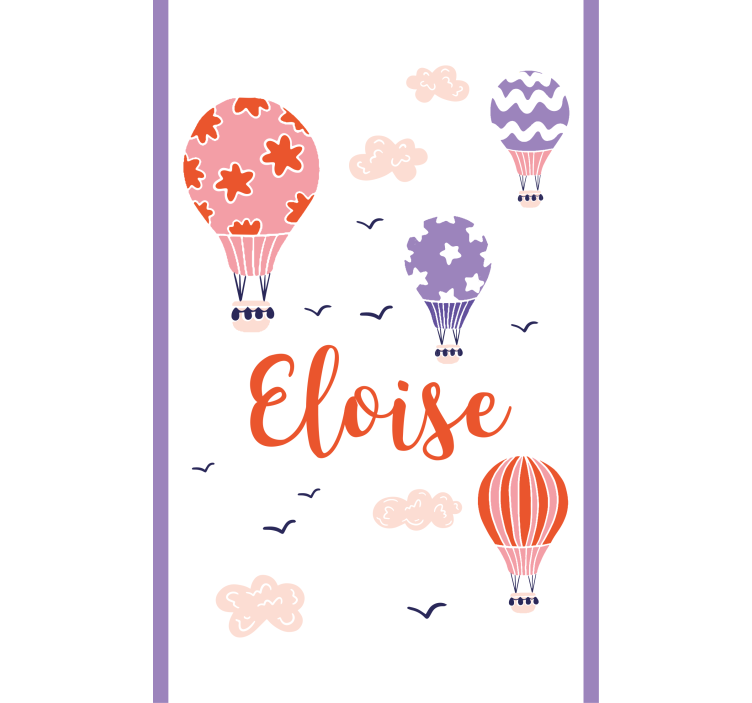 Persiana enrollable infantil globos de aire caliente - TenVinilo