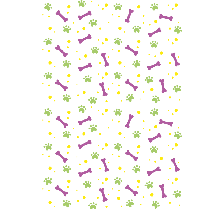 Persiana enrollable animales patas y huesos - TenVinilo