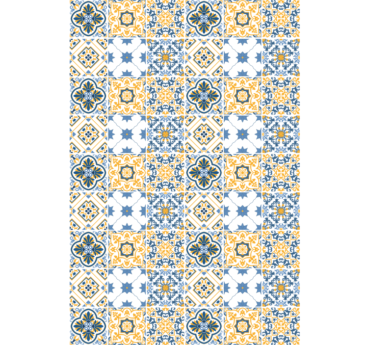 Persiana enrollable textura patrones de mosaicos intrincados - TenVinilo