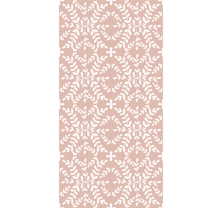 Persiana enrollable flores tema de hoja botánica - TenVinilo