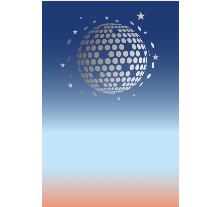 Persiana enrollable original vista abstracta de discoteca - TenVinilo