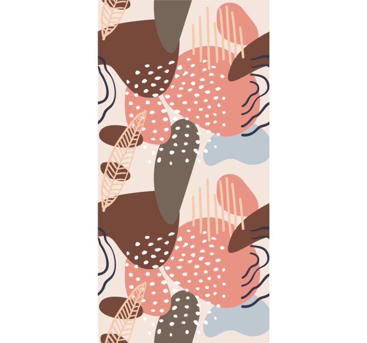 Persiana enrollable moderno formas de patrones orgánicos - TenVinilo