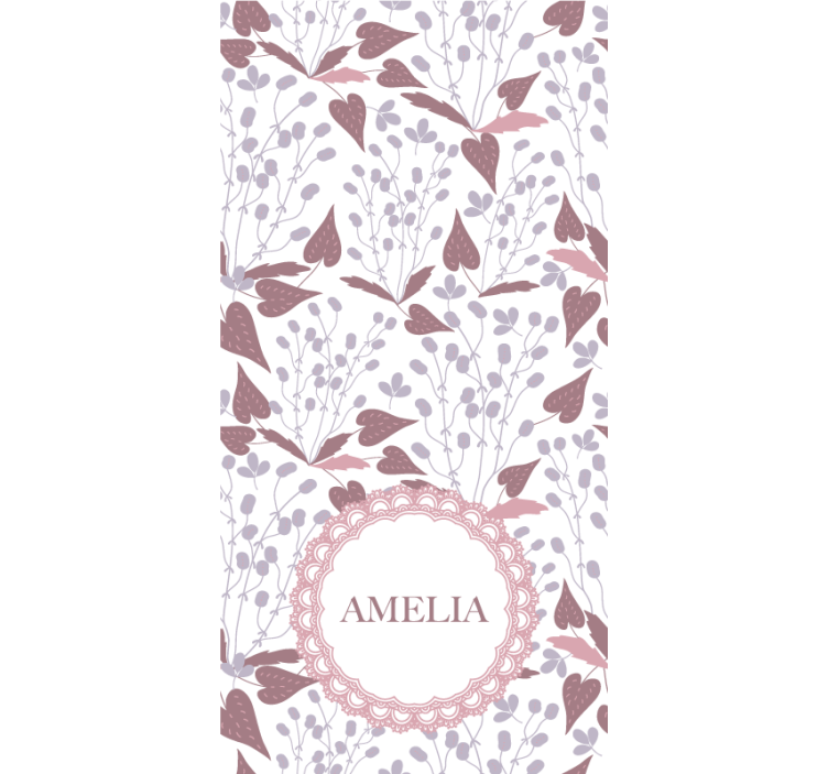 Persiana enrollable flores patrón floral personalizado - TenVinilo