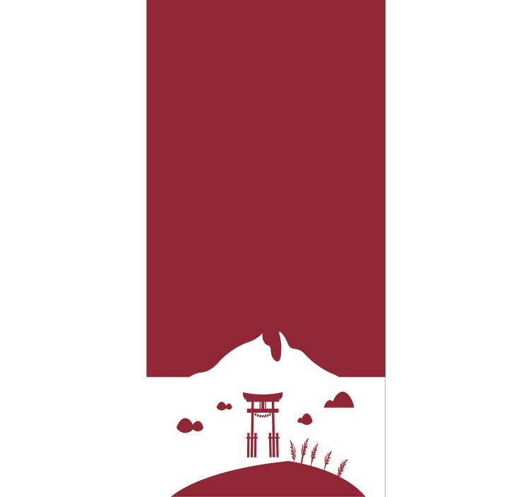 Persiana enrollable escena de la puerta de la montaña - TenVinilo