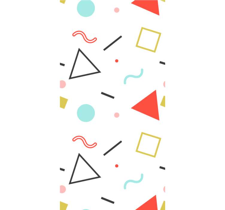 Persiana enrollable moderno formas geométricas minimalistas - TenVinilo