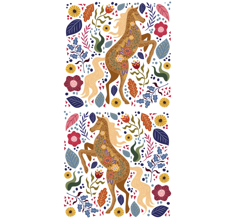 Persiana enrollable animales silueta majestuosa de caballo - TenVinilo
