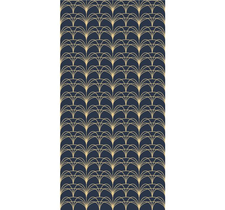 Persiana enrollable elegante arcos dorados - TenVinilo