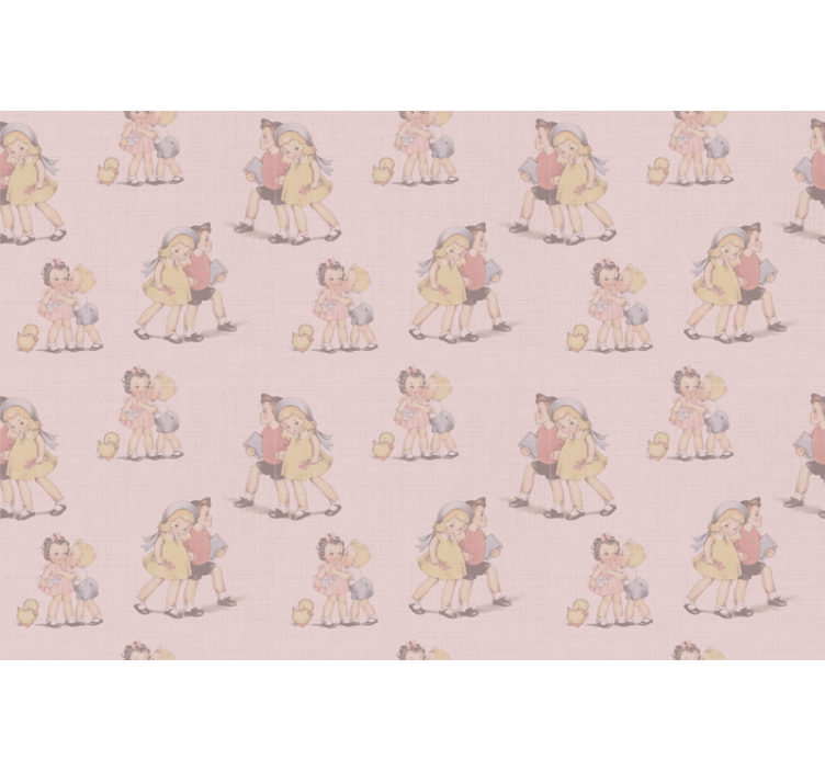 Persiana enrollable original niños jugando juntos - TenVinilo