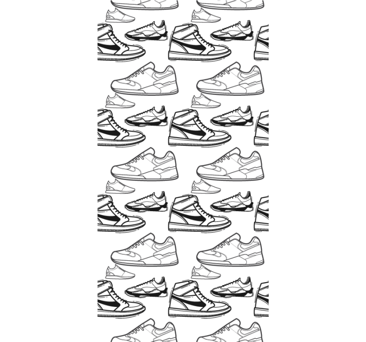 Estor vintage Zapatillas blancas y negras - TenVinilo