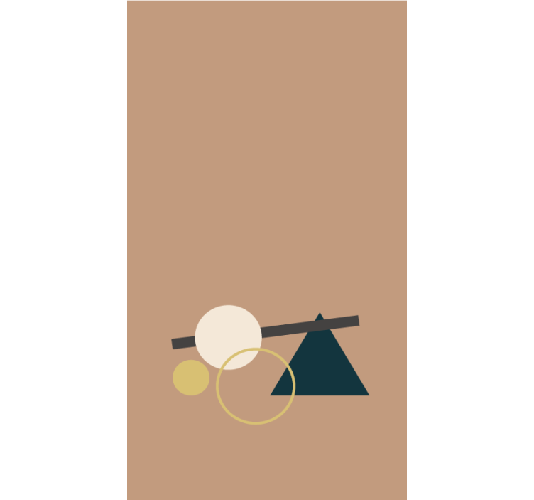 Persiana enrollable moderno equilibrio de formas geométricas - TenVinilo