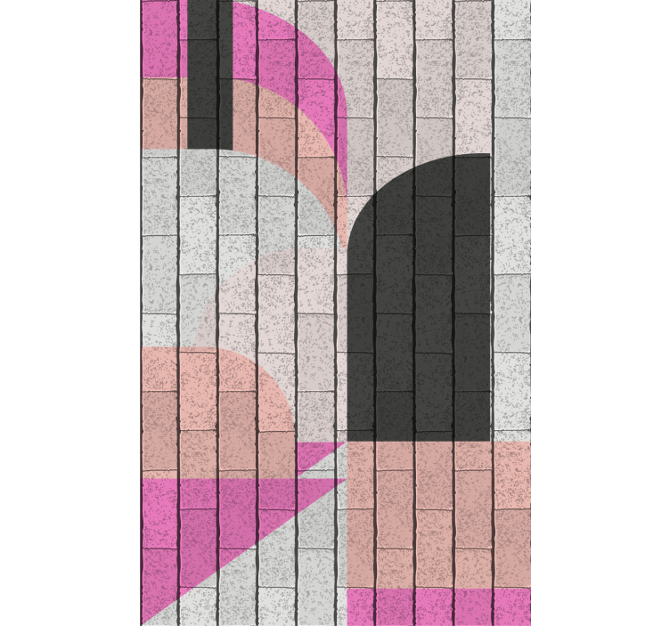 Persiana enrollable moderno patrón arquitectónico geométrico - TenVinilo