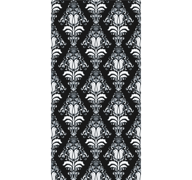 Persiana enrollable elegante motivo botánico atemporal - TenVinilo