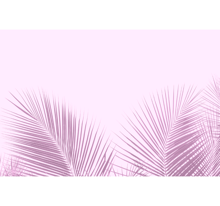 Persiana enrollable para comedor silueta de hoja de palma - TenVinilo