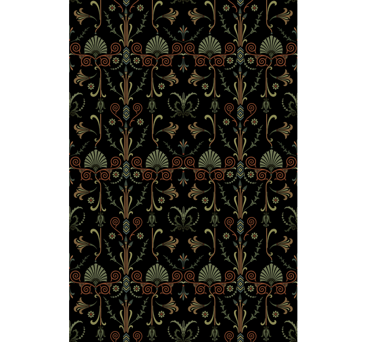 Persiana enrollable para cocina elegantes motivos de follaje - TenVinilo