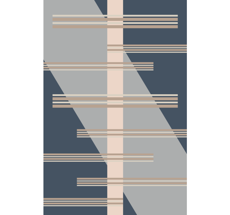 Persiana enrollable moderno tema de línea geométrica - TenVinilo