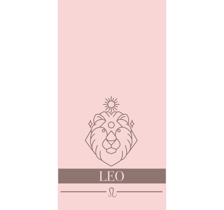 Persiana enrollable original símbolo del zodíaco del león - TenVinilo