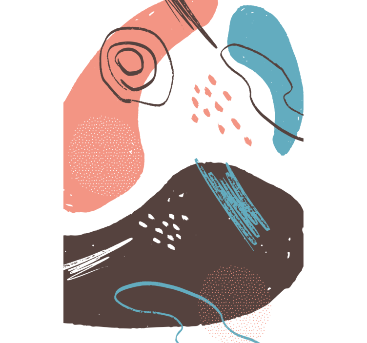 Persiana enrollable dibujos formas abstractas - TenVinilo