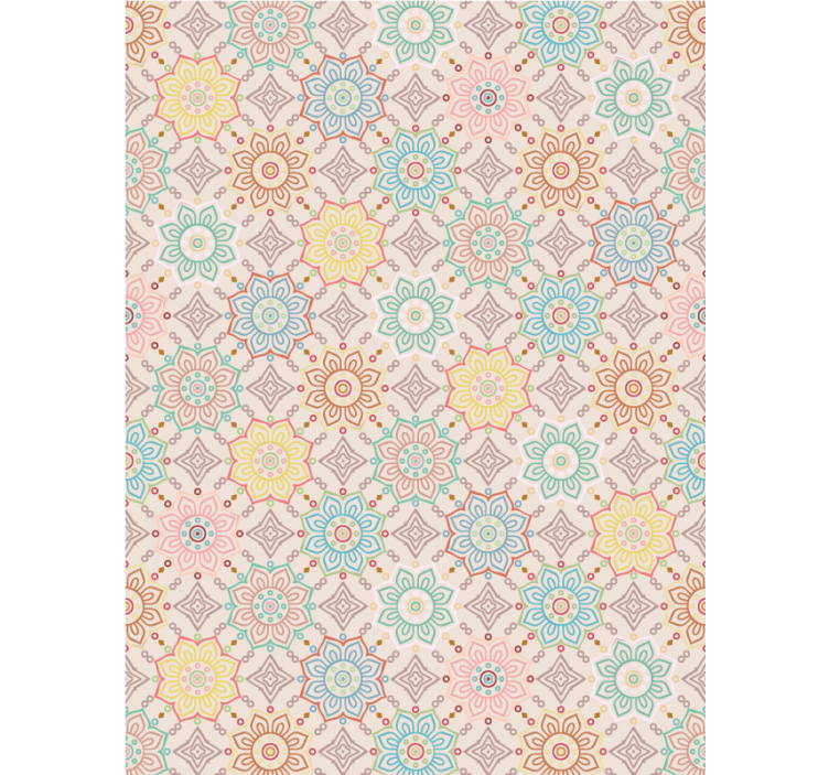 Persiana enrollable floral concepto de floración vibrante - TenVinilo