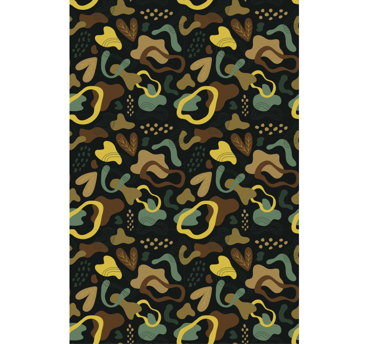 Persiana enrollable textura formas abstractas de hojas - TenVinilo