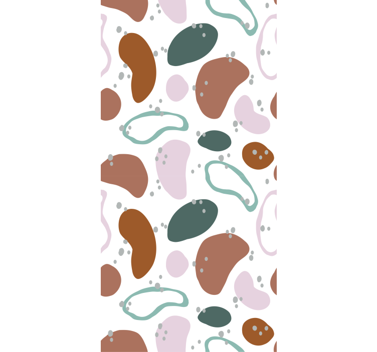 Estor original Patrón de forma abstracta irregular - TenVinilo