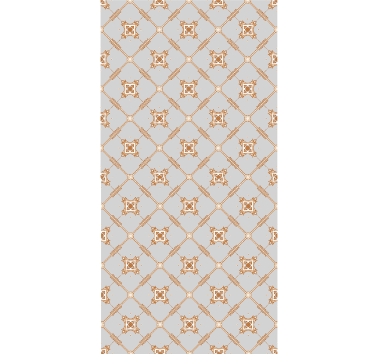 Estor estampado floral mosaico de rombos - TenVinilo