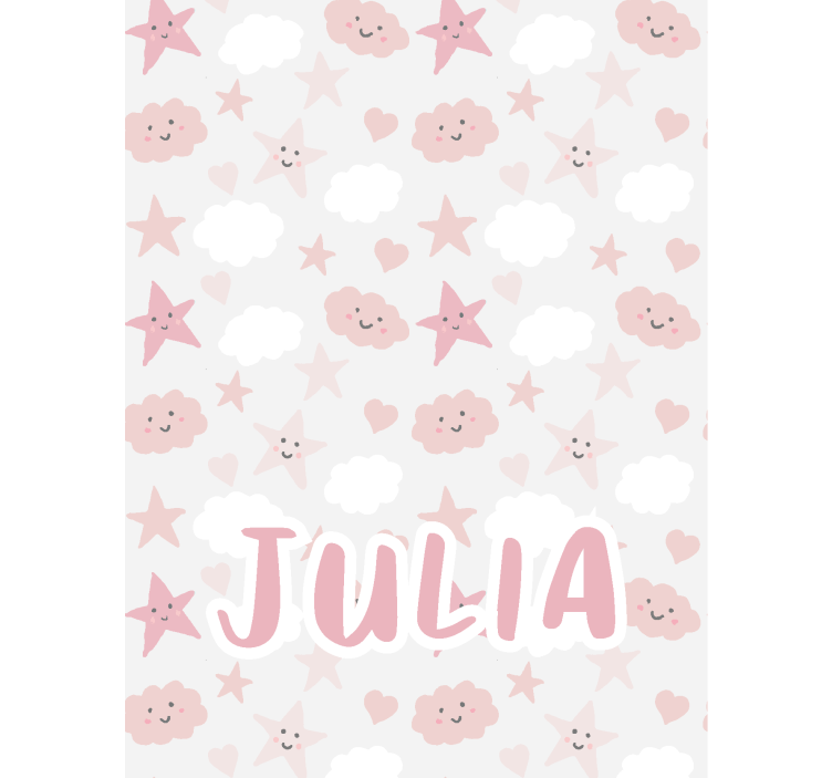 Estor de nubes estrellas felices - TenVinilo