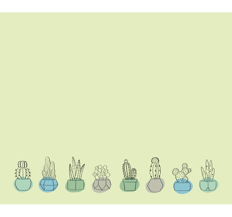 Estor cactus bígaro verde - TenVinilo