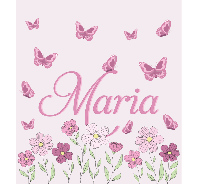 Persiana enrollable personalizable flores y mariposas - TenVinilo
