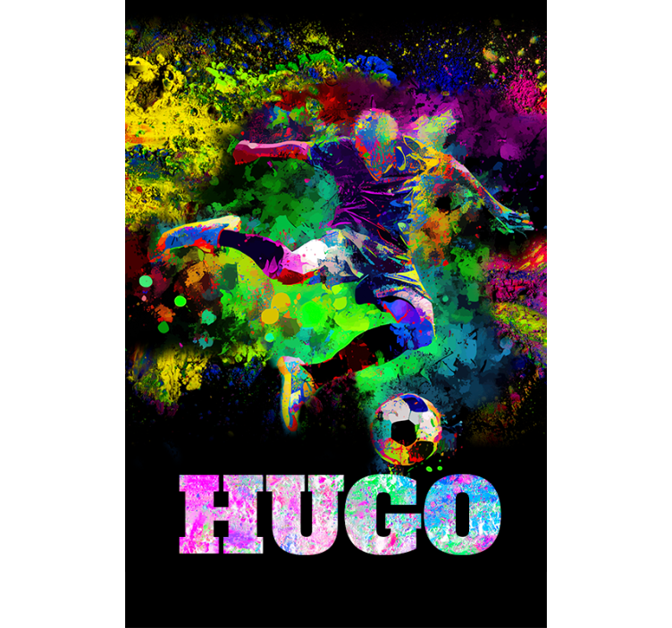 Persiana enrollable fútbol diseño colorido - TenVinilo