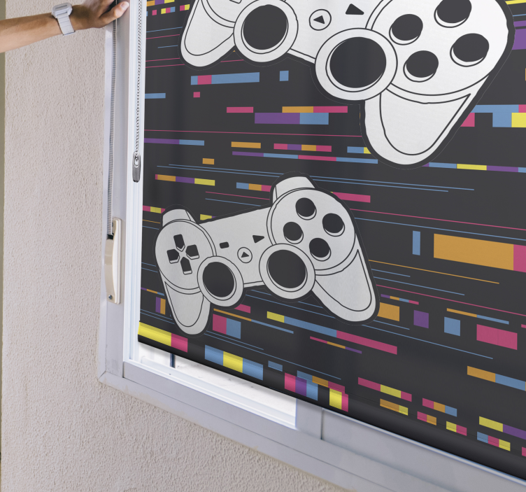 Estor enrollable juvenil de gaming estilo retro - TenVinilo