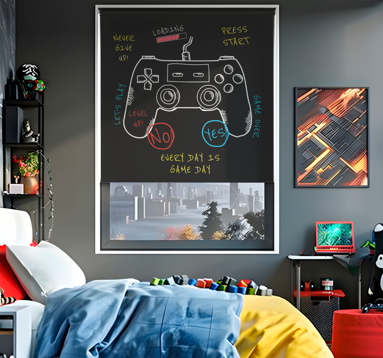 Estor estilo friki explicación de los botones de control - TenVinilo