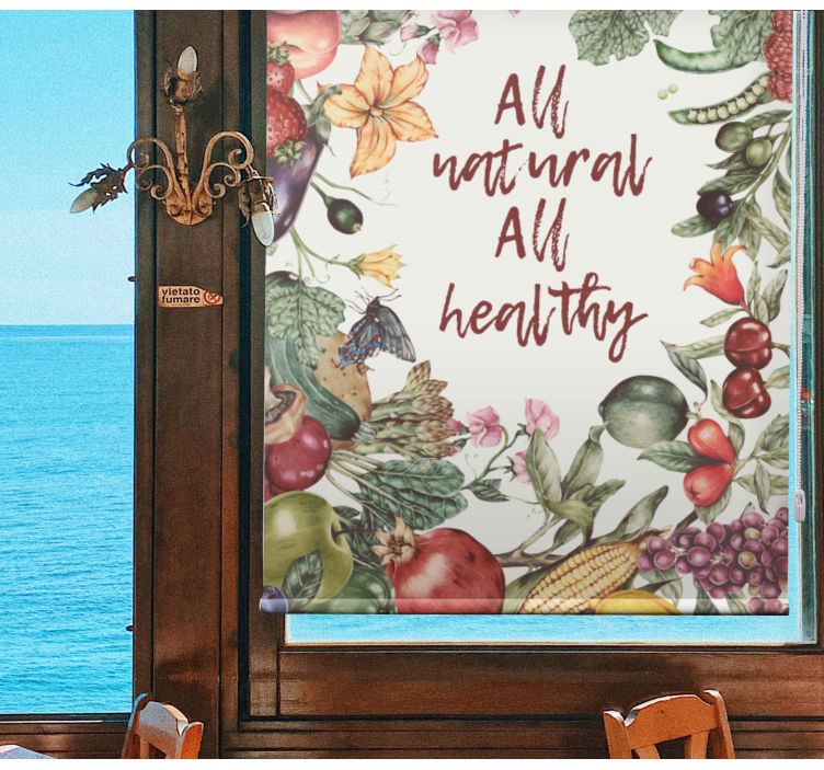 Persiana enrollable para cocina todo natural y saludable - TenVinilo