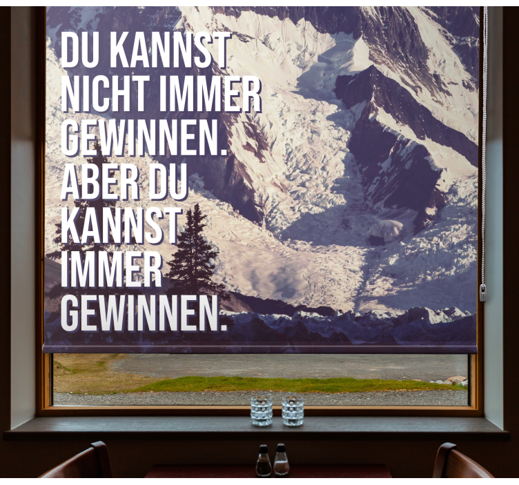 Persiana enrollable oficina siempre ganando picos de montaña - TenVinilo