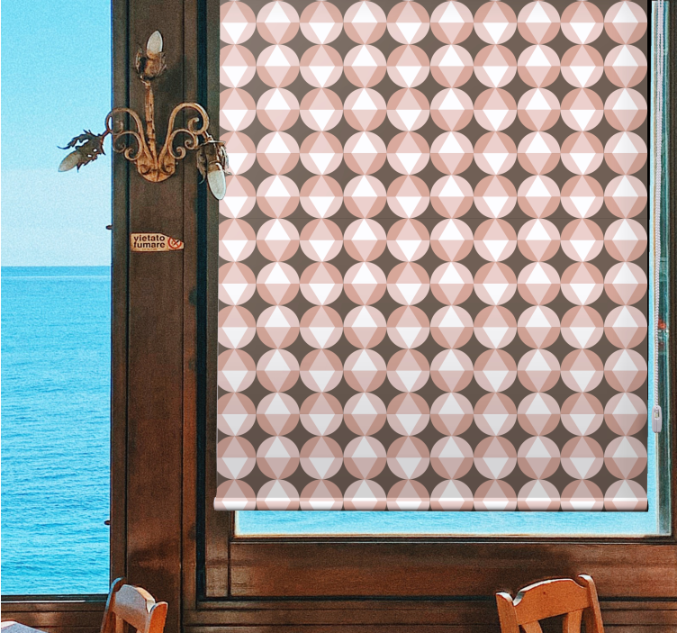 Persiana enrollable textura configuración geométrica - TenVinilo