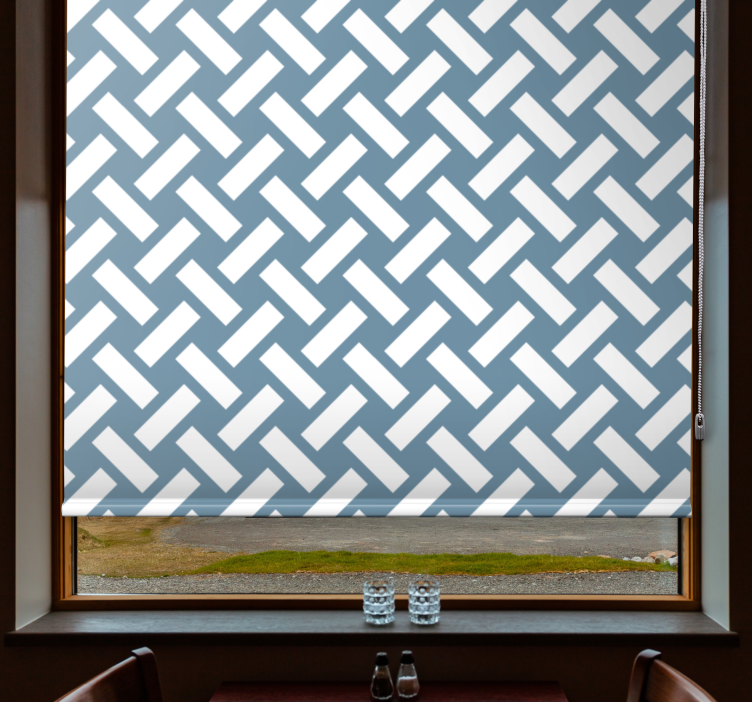 Persiana enrollable textura patrón lineal entrelazado - TenVinilo