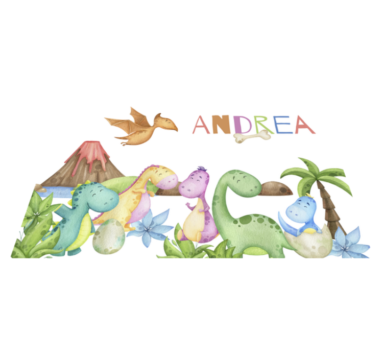 Individual mesa personalizable escena jurásica - TenVinilo