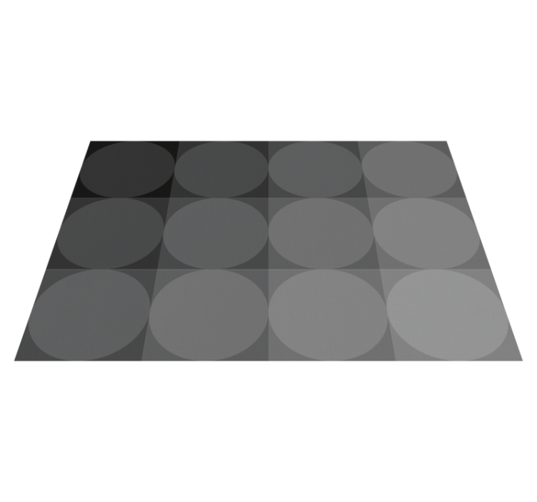 Individual mesa patrón diseño circular sutil - TenVinilo