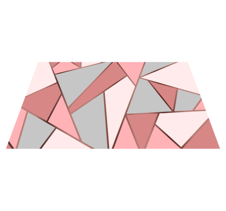 Mantel individual infantil patrón geométrico rosa - TenVinilo