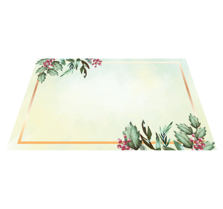Individual mesa moderno centro de mesa floral minimalista - TenVinilo